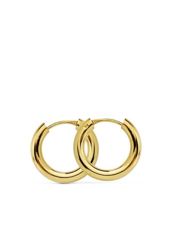 18K AROS ORO AMARILLO REDONDOS LISOS...