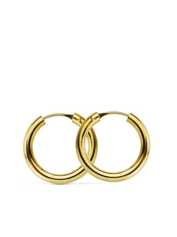 18K AROS ORO AMARILLO REDONDOS LISOS...