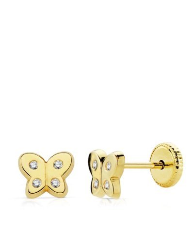 18K PENDIENTES ORO AMARILLO...
