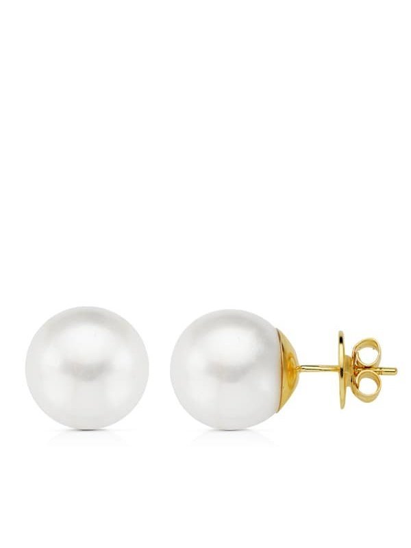 18K PENDIENTES PERLA AUSTRALIANA...