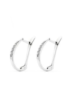 18K PENDIENTES ORO BLANCO...