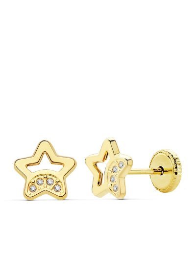 18K PENDIENTES ORO AMARILLO...