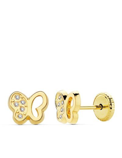 18K PENDIENTES ORO AMARILLO...