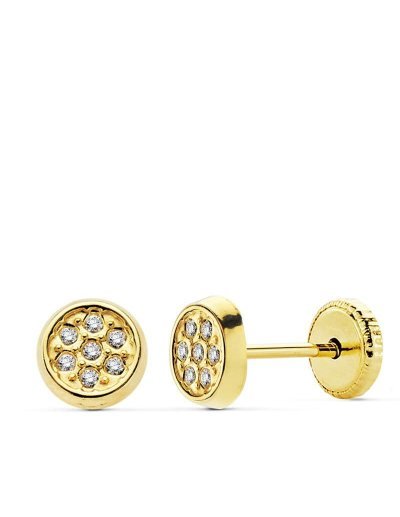 18K PENDIENTES ORO AMARILLO...