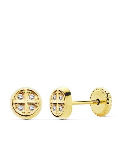18K PENDIENTES ORO AMARILLO...