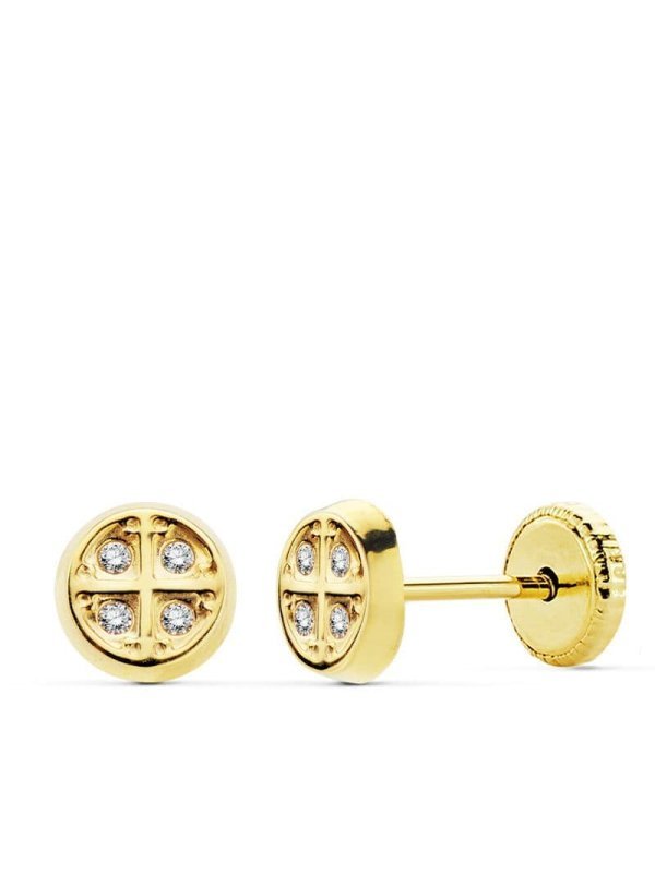 18K PENDIENTES ORO AMARILLO...