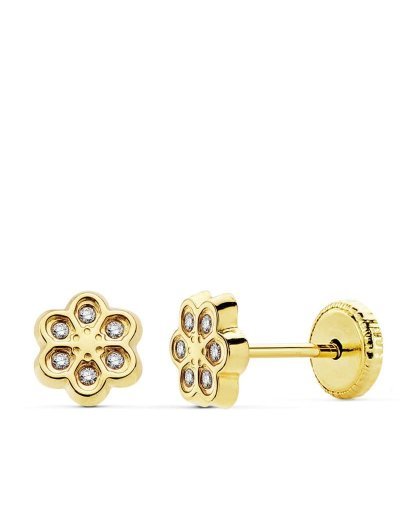 18K PENDIENTES ORO AMARILLO...
