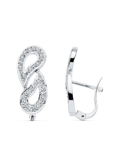 18K PENDIENTES CIRCONITAS...