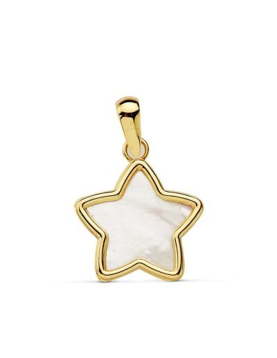 18K COLGANTE ESTRELLA NACAR...