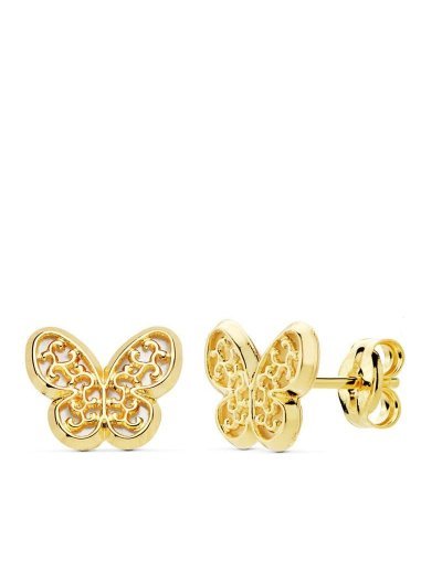 18K PENDIENTES ORO AMARILLO...