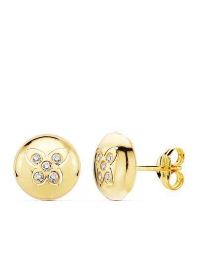 18K PENDIENTES ORO AMARILLO...