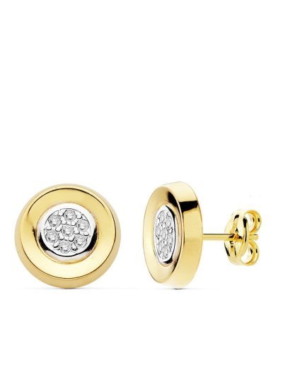 18K PENDIENTES CIRCONITAS...