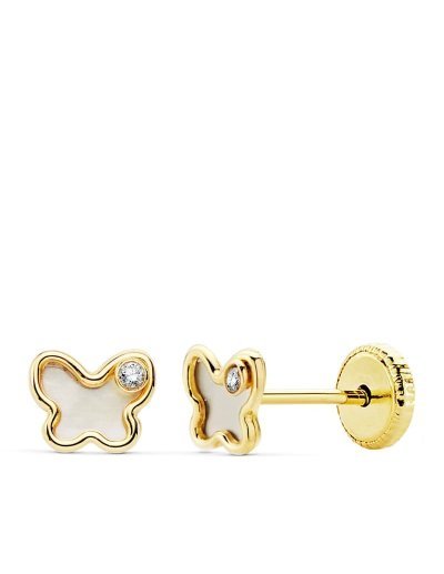 18K PENDIENTES ORO AMARILLO...