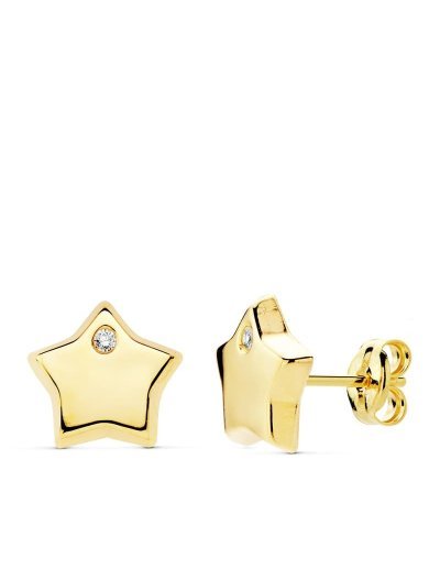 18K PENDIENTES ESTRELLA...