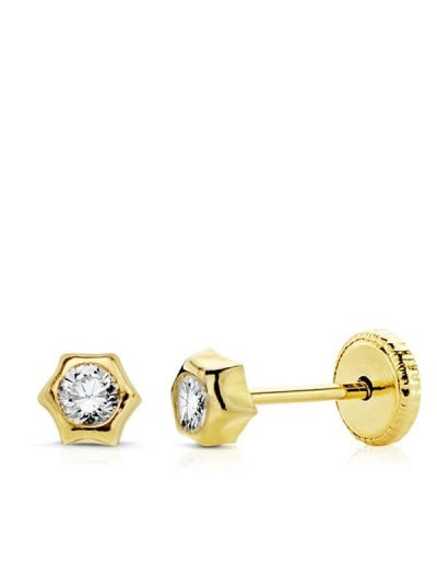 18K PENDIENTES ORO AMARILLO...