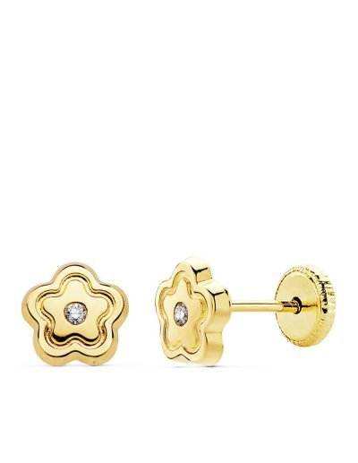 18K PENDIENTES ORO AMARILLO...