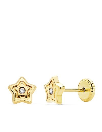 18K PENDIENTES ORO AMARILLO...