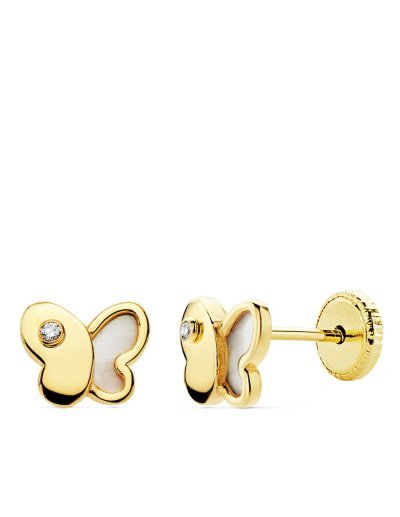 18K PENDIENTES ORO AMARILLO...
