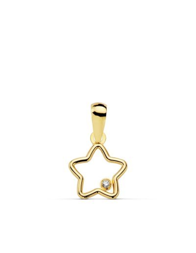 18K COLGANTE ESTRELLA...