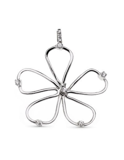 18K COLGANTE ORO BLANCO...