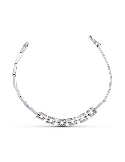 18K PULSERA ORO BLANCO...