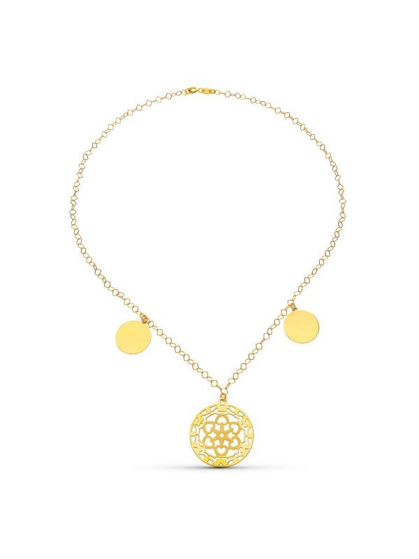 18K GARGANTILLA ORO AMARILLO CIRCULOS...