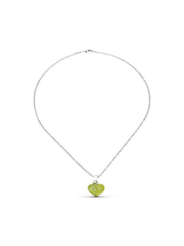 18k GARGANTILLA ORO BLANCO CORAZON...