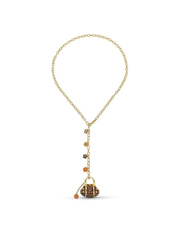 18K GARGANTILLA ORO AMARILLO BOLSO...