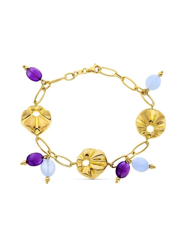 18K PULSERA ORO AMARILLO ESLABONES...