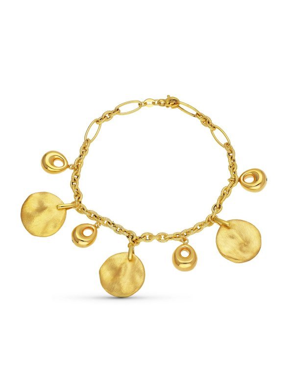 18K PULSERA ORO AMARILLO COLGANTE