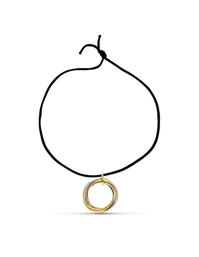 18K COLGANTE ORO BICOLOR...