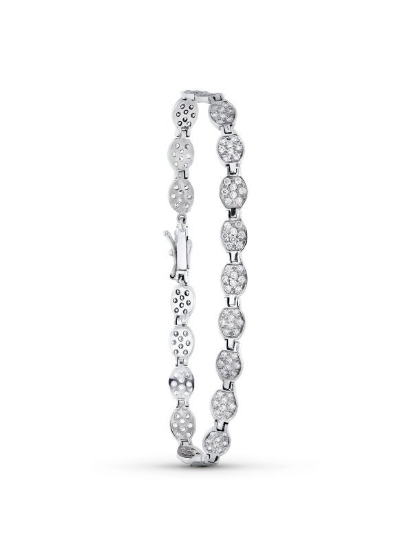 18K PULSERA ORO BLANCO CIRCONITAS