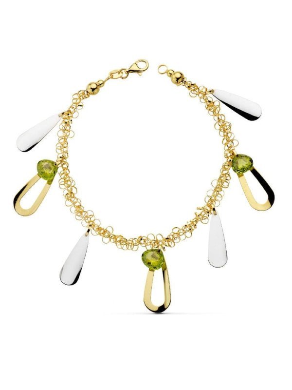 18K PULSERA BICOLOR FETICHES 19C