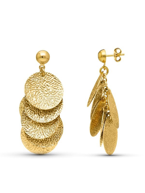 18K PENDIENTES ORO AMARILLO CIRCULOS...