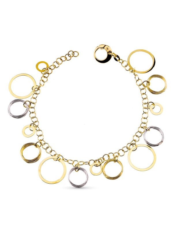 18K PULSERA BICOLOR ARITOS