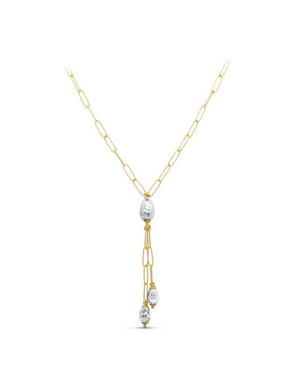 18K GARGANTILLA ORO BICOLOR ESLABONES