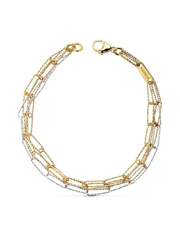 18K PULSERA TRICOLOR 19.5CM 6.00 GR