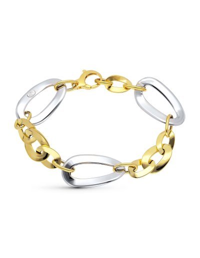 18K PULSERA ORO BICOLOR...