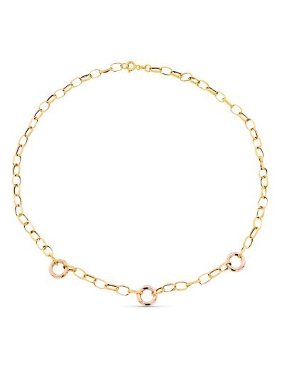 18K GARGANTILLA ORO BICOLOR...