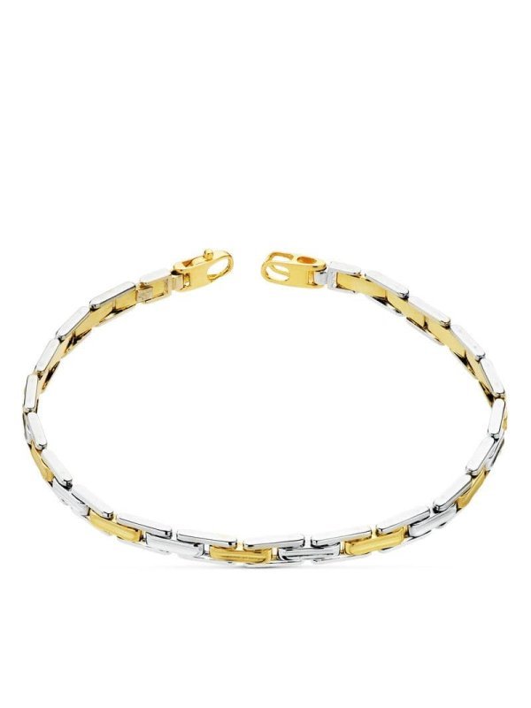 18K PULSERA BICOLOR 21.5 CM
