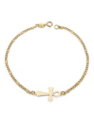 18K PULSERA CRUZ DE LA VIDA...