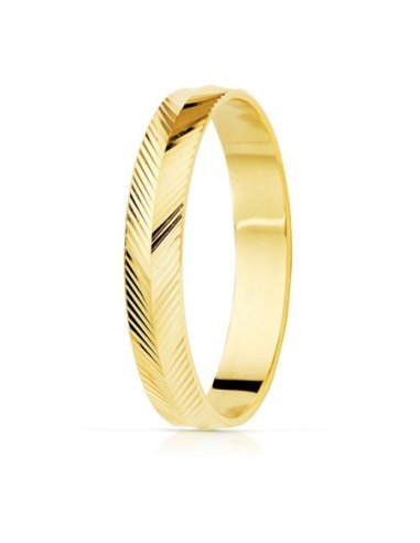 18K ALIANZA ORO AMARILLO TALLADO...