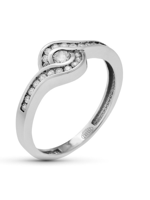 18K SORTIJA ORO BLANCO CIRCONITAS