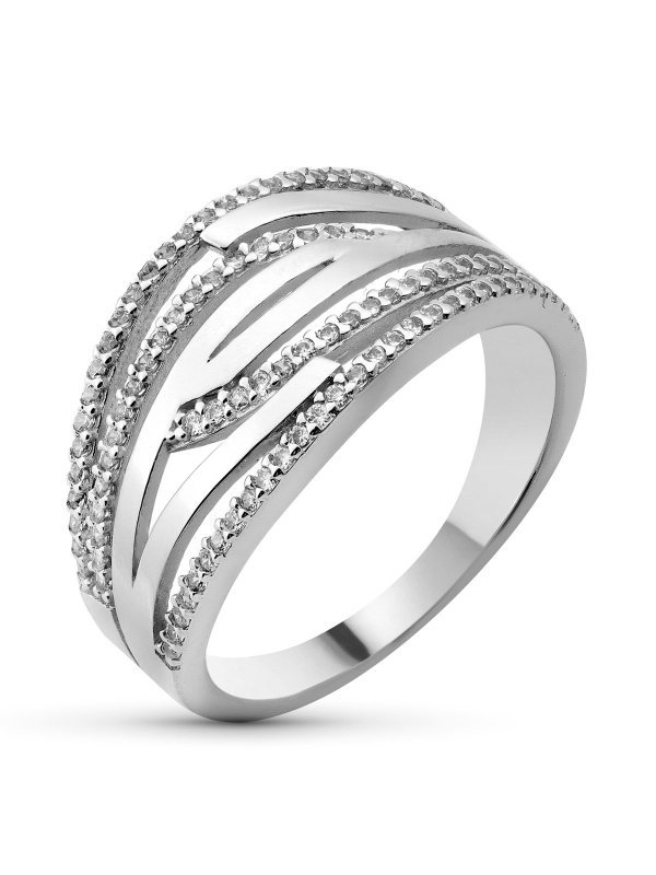 18K SORTIJA ORO BLANCO CIRCONITAS