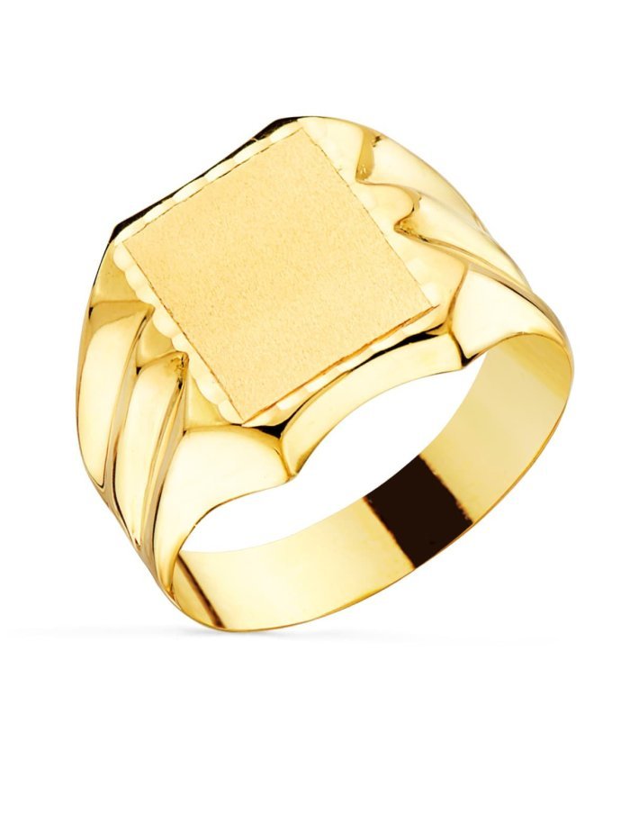 18K SELLO ORO AMARILLO HUECO PARA...