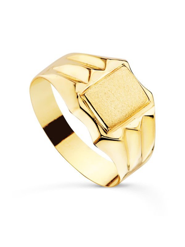 18K SELLO ORO AMARILLO HUECO PARA...