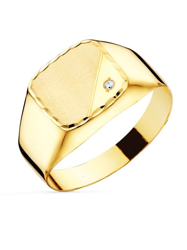 18K SELLO ORO AMARILLO CABALLERO...