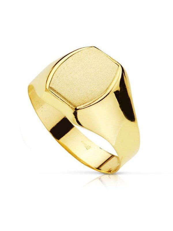 18K SELLO ORO AMARILLO CABALLERO HUECO