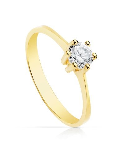 18K SOLITARIO ORO AMARILLO...
