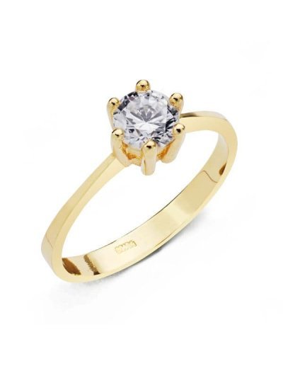 18K SOLITARIO ORO AMARILLO...